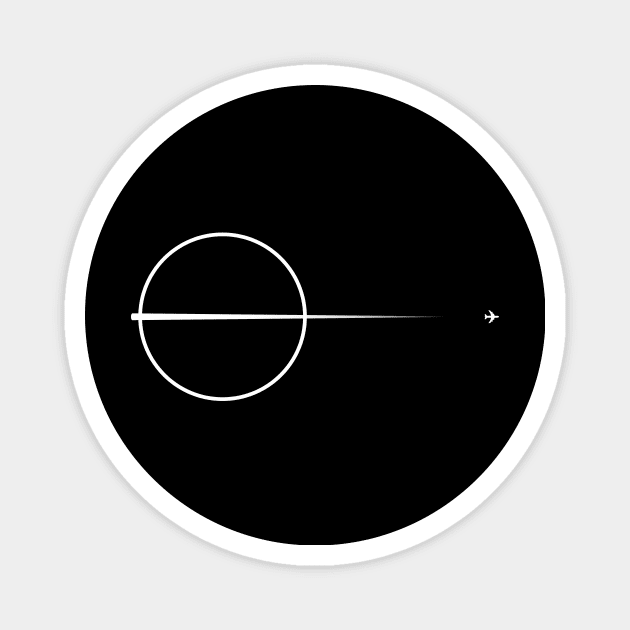 Plane crossing the circle Magnet by Avion